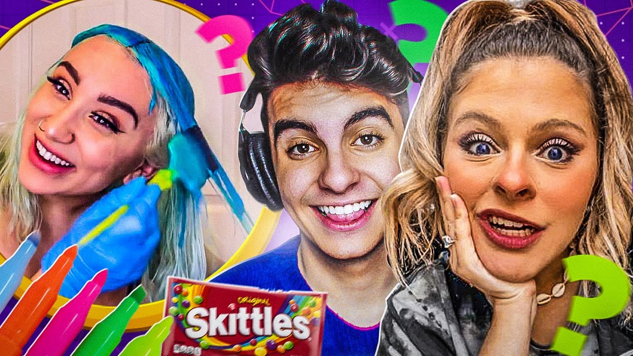 ELA PINTOU O CABELO COM BALA COLORIDA !! - (React da Bia)