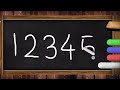 Counting Magic on the Chalkboard: 1 to 5 Fun! ✨🎨 #KiddosTV ✏️ #1to5 #12345 #1234