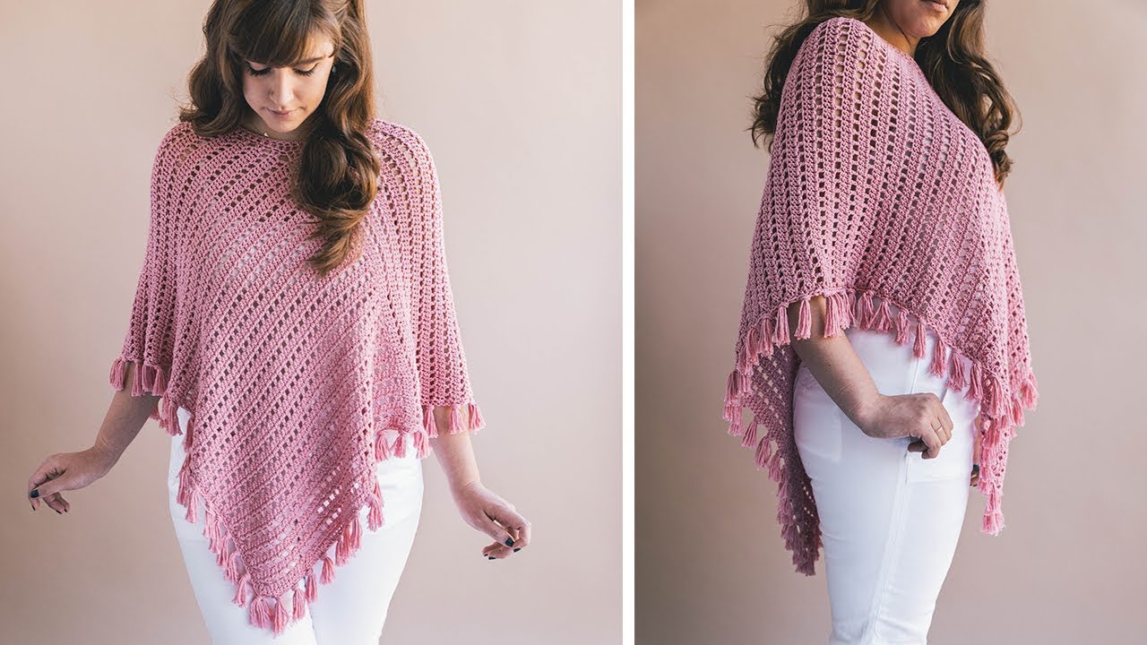 Crochet Poncho - YouTube