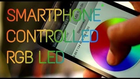 Arduino  RGB LED using bluetooth controlled by smartphone