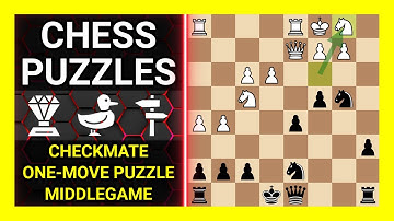 Chess Puzzles to Practice. Themes: Checkmate, One-move puzzle, Middlegame. Learn Chess