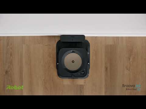 iRobot® 型格黑Braava jet® m6拖地機械人精準噴灑系統和自訂清掃設定，不用動手就能輕鬆拖地