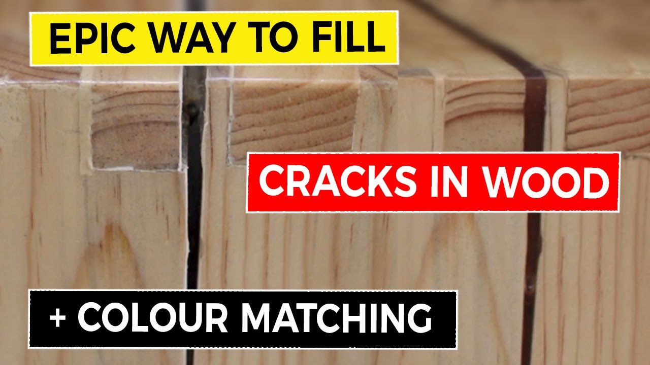 How to Fill Cracks in Wood plus Colour Matching 📐 - YouTube