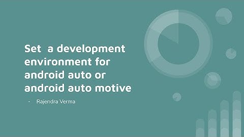 Set up the development environment in Android Studio #automotive #android #kotlin #iot #java