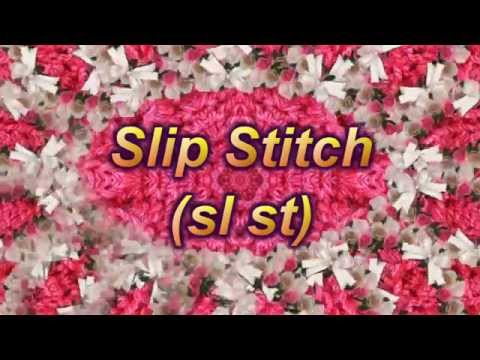 Learn to Crochet Lesson 6 - Slip Stitch  (sl st) - LEFT HANDED