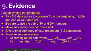 How to Write a Claims, Evidence, and reasoning