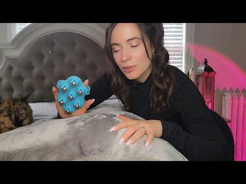 ASMR Body Massage & Reiki Cleansing - Scanning, Pulling, Oil Massage, Dry Brushing