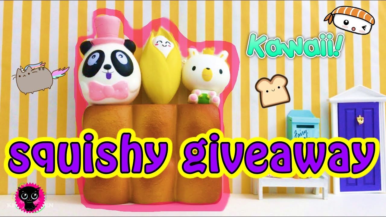 Amazing Squishy Giveaway Open Internationally Kimyokitten Youtube