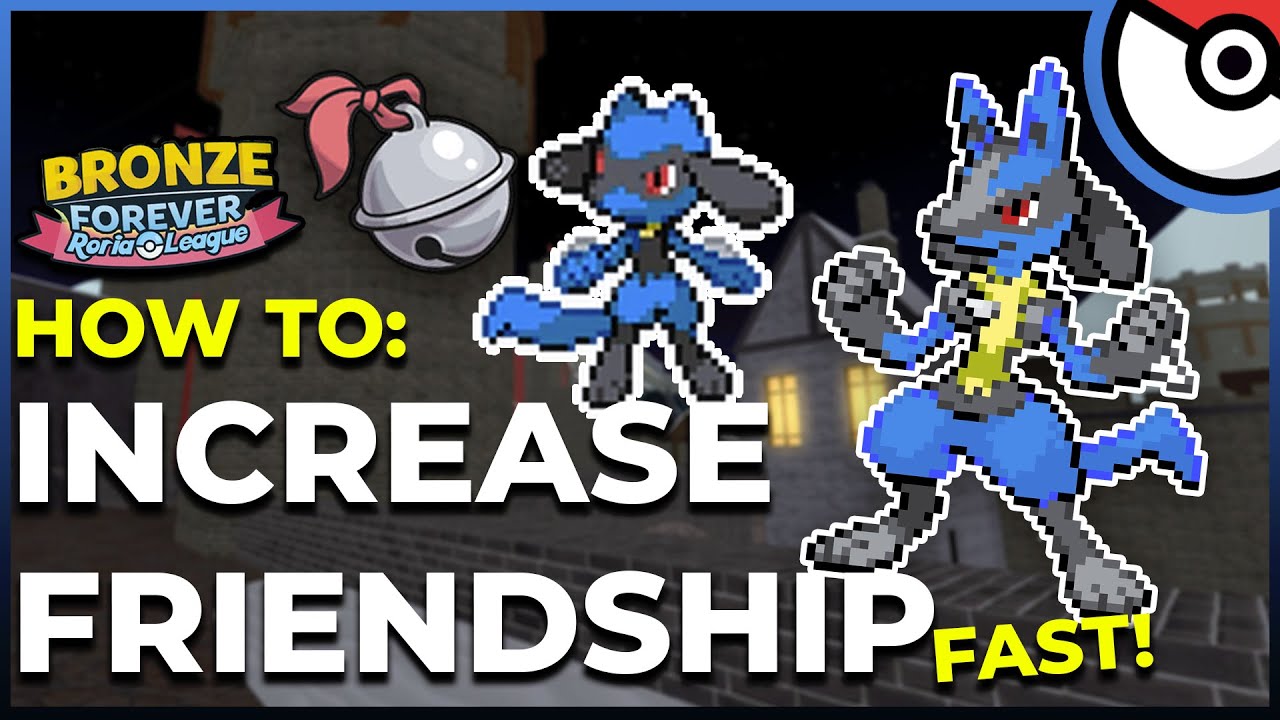 How To Increase Pokemon Friendship/Happiness FAST In Pokemon Brick Bronze!