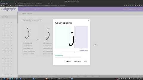 Making a Handwriting Font with Calligraphr and FontForge