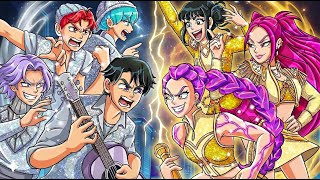 Huntrix Gold x Silver Saja Boys | Rumi concealed a secret! | Kpop Demon Hunters 2D Animation