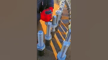 The process of nut locking. Good way to improve work efficiency