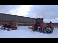 КИРОВЕЦ, ДТ-75, МТЗ-82.1 тракторы на уборке снега. Спасаем объекты.