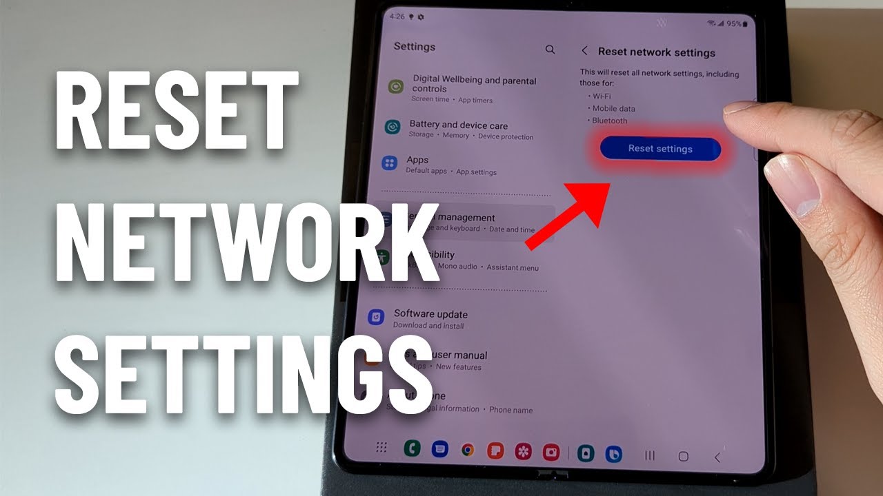 How to Reset Network Settings for any Z Fold models - YouTube
