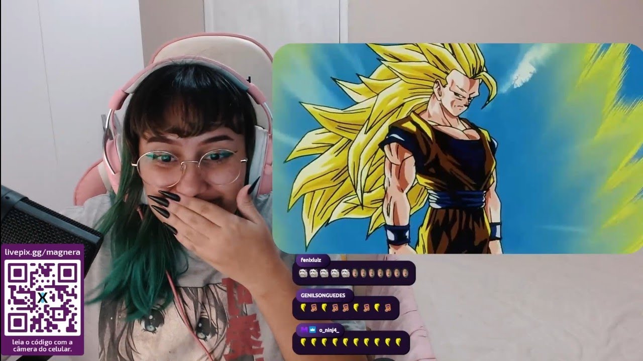 @Magnera REAGINDO ao GOKU se TRANSFORMANDO em SSJ3 pela PRIMEIRA VEZ !!