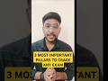 3 Important Points to Crack any Govt. Exam 🔥#ssc #govtjob