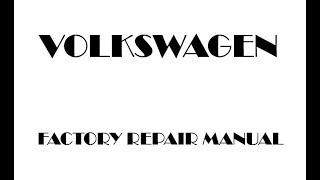 Volkswagen Jetta Factory Repair Manual 2015 2014 2013 2012 2011