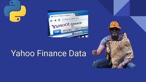 yfinance data