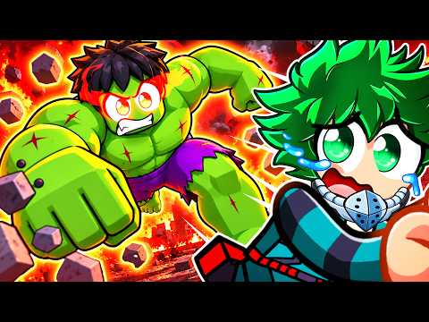 MHA Voice Actors Survive THE HULK in Roblox!