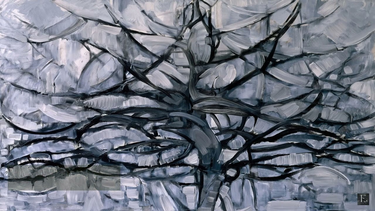 Piet Mondrian - Gray Tree - 2 Hour screensaver