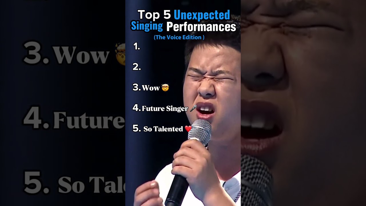 Top 5 Unexpected Singing Performances  | 