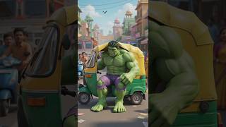 Hulk rikshaw ma😀 #hulk#ai#emotional #ytshorts #shortsfeed