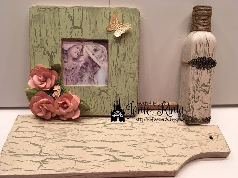 Crackle vernice Tecnica / Distressed intemperie Look - Tutorial