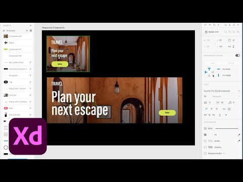 Responsive Resize for Components – Adobe XD Release May 2019 | Adobe Creative Cloud