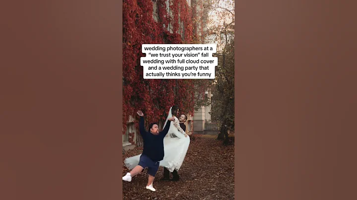 Photographers at a fall wedding...