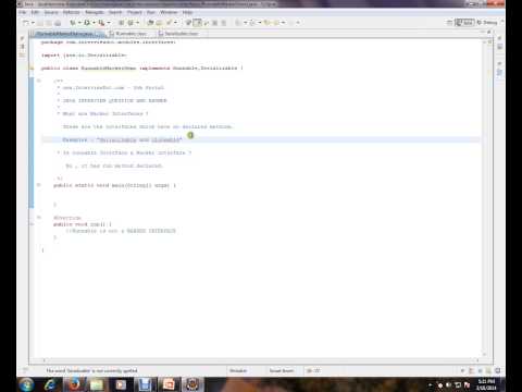 Is Runnable a Marker Interface Java