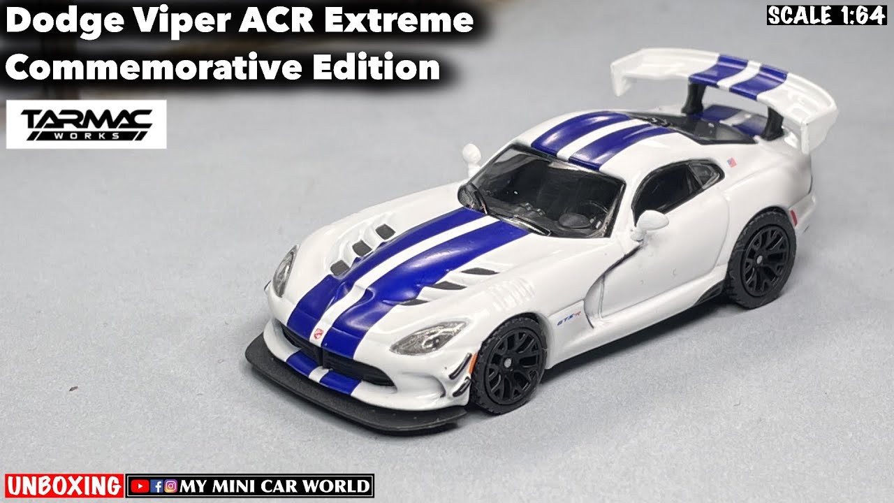 『MY MINI CAR WORLD』UNBOXING TARMAC WORKS 1/64 DODGE VIPER ACR EXTREME ...