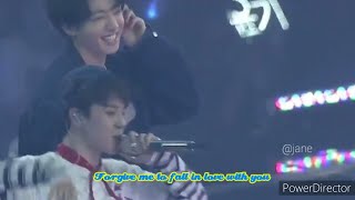 Jungkook being whipped for Jimin