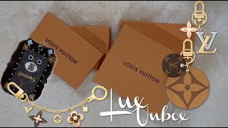 LOUIS VUITTON FLEUR DE MONOGRAM BAG CHARM UNBOXING ♡ 