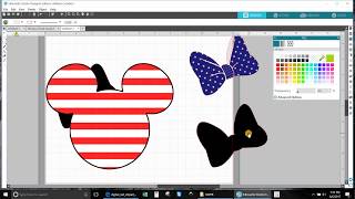 Tutorial Make Mickey Mouse into Minnie Mouse American Flag part1