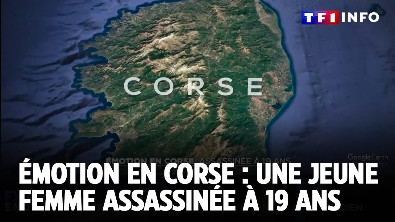 Émotion en Corse : une jeune femme assassinée à 19 ans｜TF1 INFO