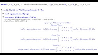 Eclectic Interactive Group Theory Sec 8. Wielandt Tower, Complete Groups, Bartels Subnormal Closure