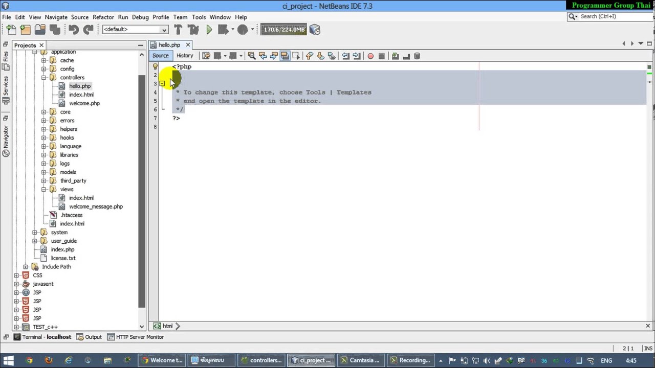 การใช้งาน Controller Codeigniter Framework V.2 - YouTube