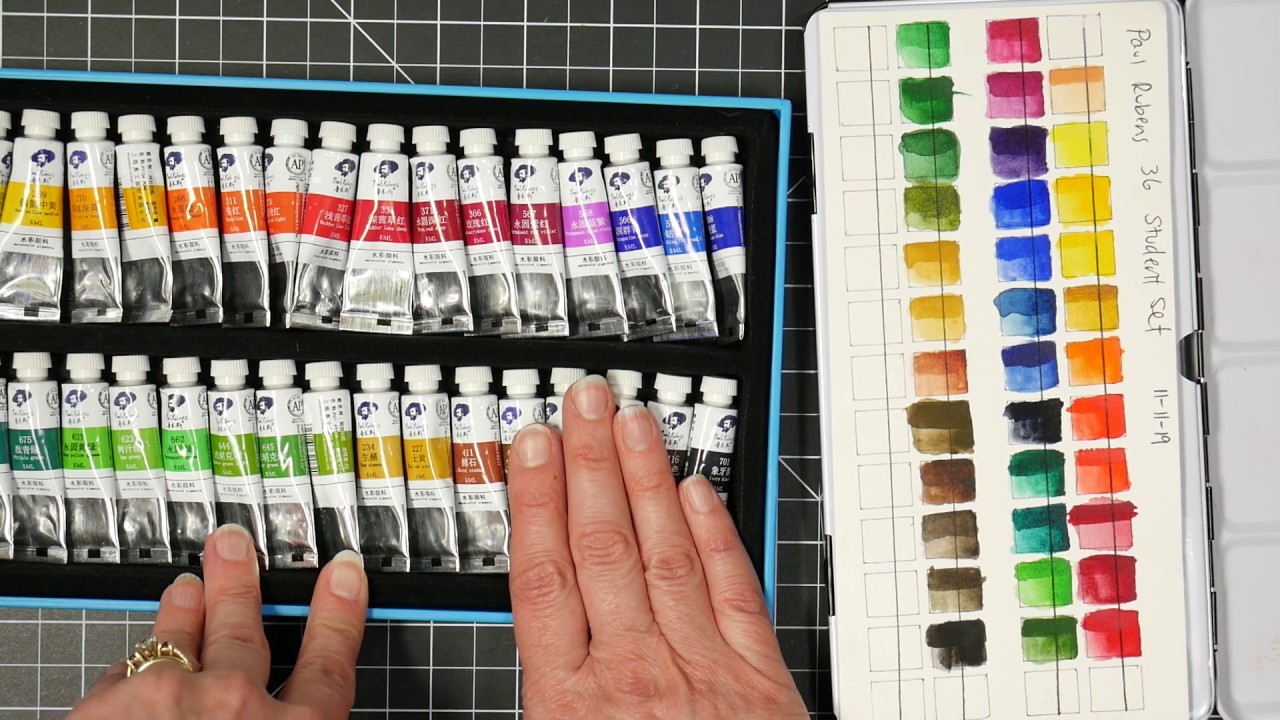 Paul Rubens Watercolor Pigment in 5ml-tube of 18/24/36 Color Set