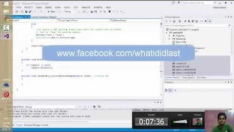 Camera Access Demo (EmguCV and C#)