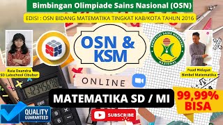 Pembahasan Olimpiade Sains Nasional (OSN) Bidang Matematika Jenjang SD | Bimbingan Matematika Online