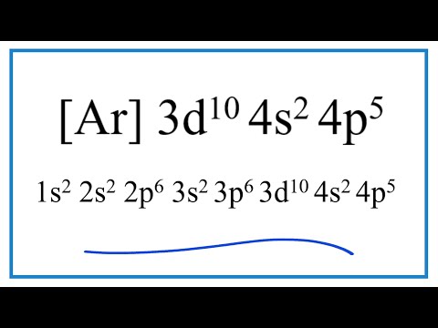 Video: ¿Qué es Kr 5s2 4d10?