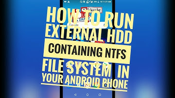 How To Run External Hard Disk On Android Containing NTFS File || Tutorial