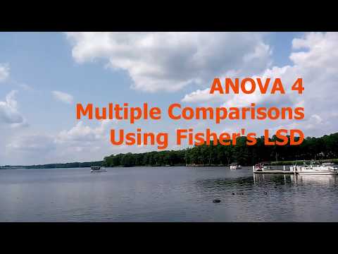 ANOVA 4 Multiple Comparisons Using Fisher's LSD