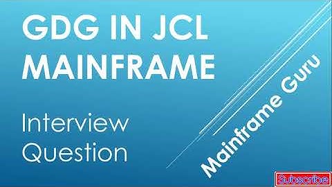 GDG in JCL Mainframe | Mainframe Tutorial | JCL GDG Creation | Mainframe Guru -Generation Data Group