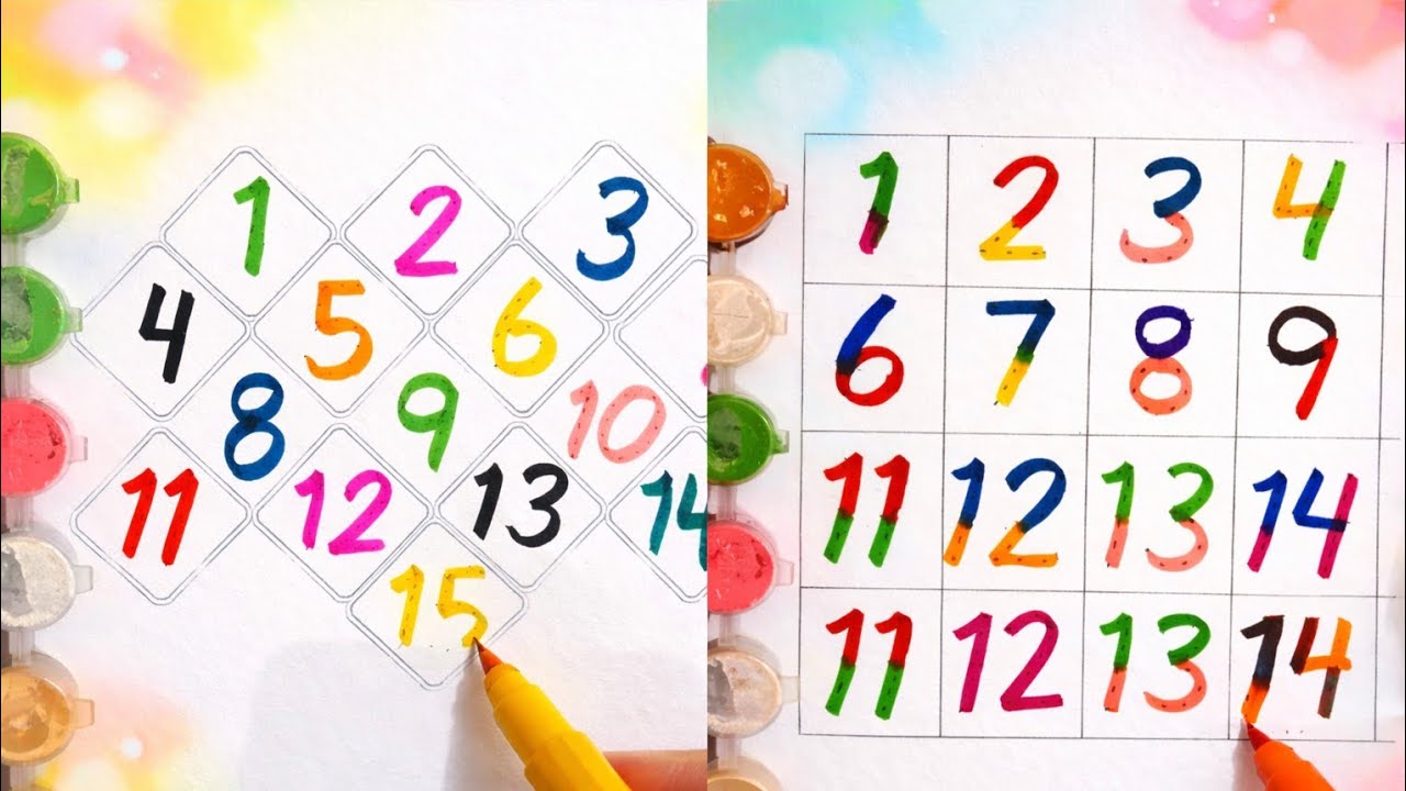 Learn Numbers 1 to 15 | Counting for Kids | Preschool Learning Numbers ...