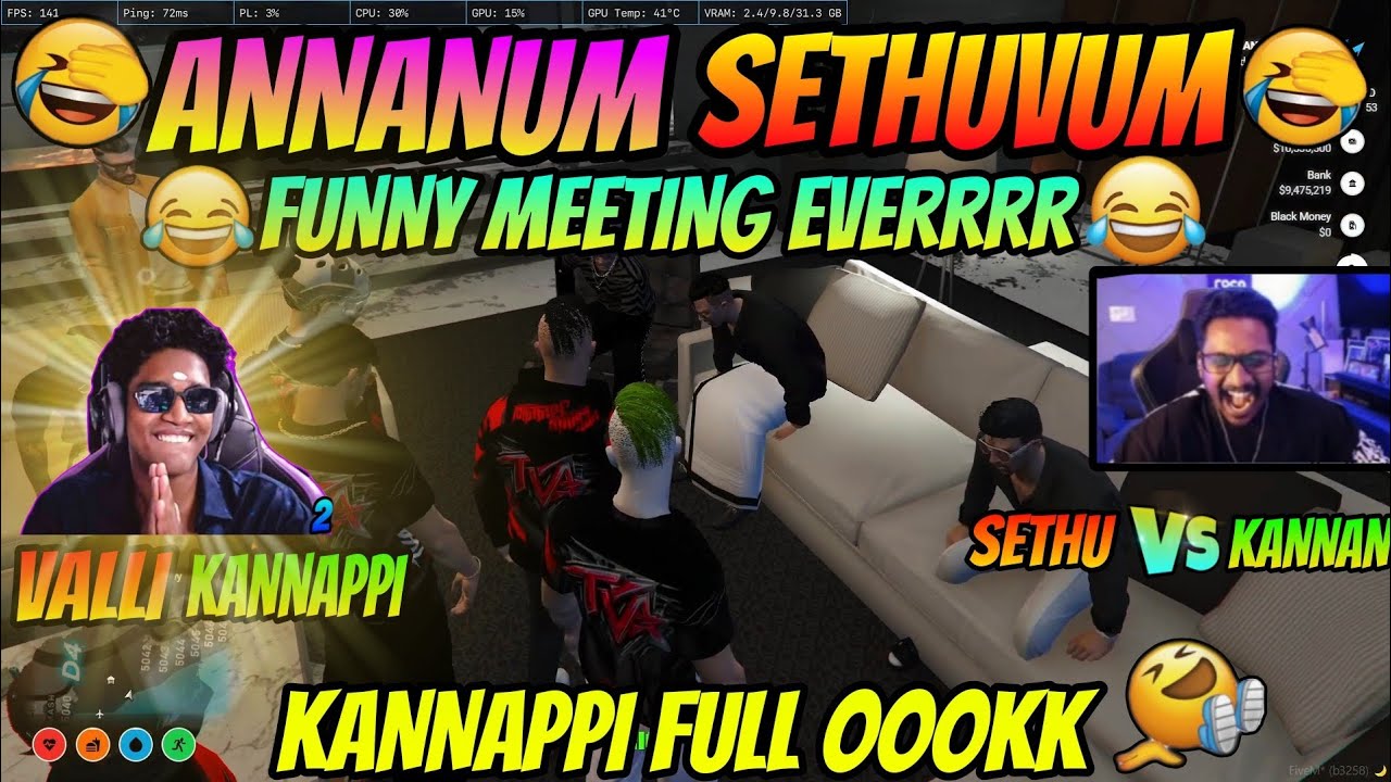 അണ്ണനും സേതും വീണ്ടും കണ്ട് മുട്ടിയപ്പോൾ 🤣masz തിരിച്ചു വരുന്നു. കണ്ണാപ്പി full ookk 🤣funny meeting🤣