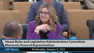 House Rules and Legislative Administration Committee 1/4/23