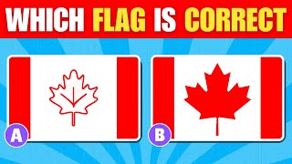 Guess the Correct Flag Quiz🇺🇸🇮🇳 | Can You Guess the 50 Flags?🌎🧠