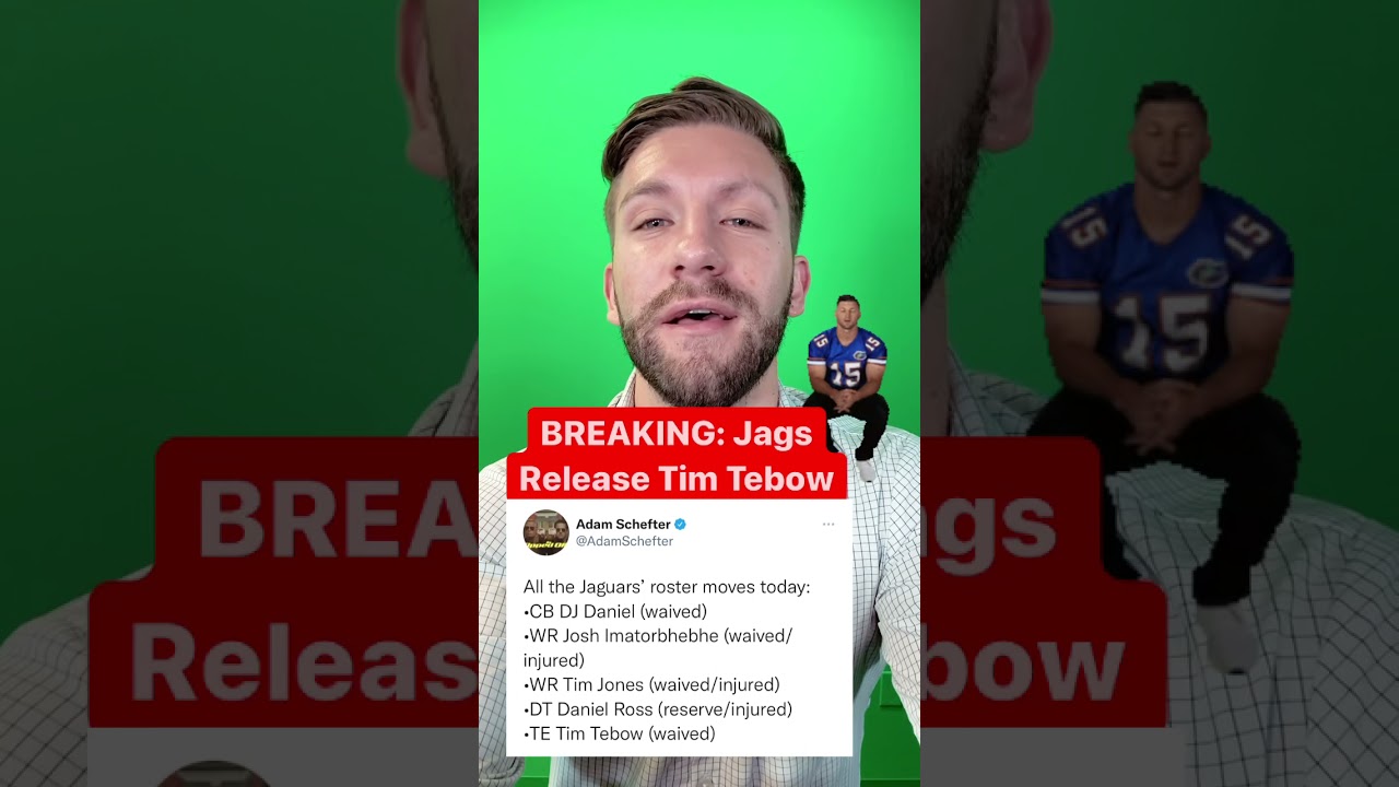 BREAKING: Tim Tebow Released By The Jacksonville Jaguars | Latest NFL News #Shorts