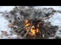 Как разжечь костер зимой в лесу